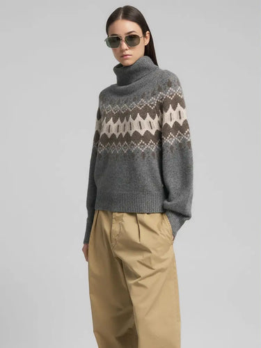 DK3924-G22726 010 | ROLLKRAGENPULLOVER AUS WOLLGEMISCH